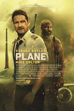 Plane 2023 Hindi Dual Audio HD Poster Download - filmyfly